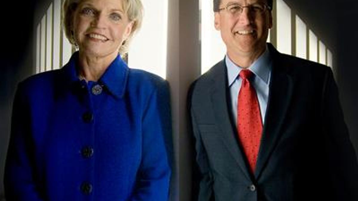 Beverly Perdue and Pat McCrory