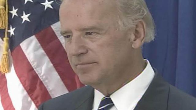 Web only: Joe Biden talks to WRAL News