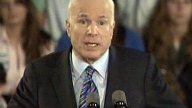 Web only: McCain speaks in Wilmington
