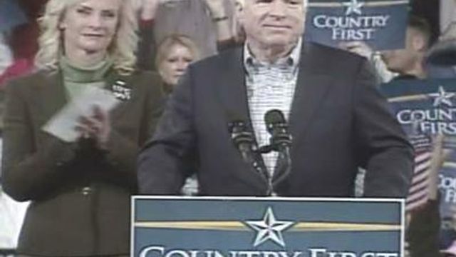 Web only: McCain speaks at Concord rally