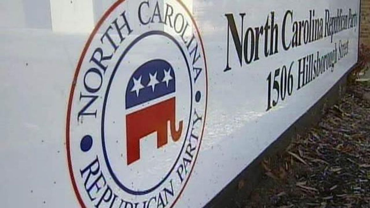 North Carolina Republican Party sign, state Republican Party, state GOP