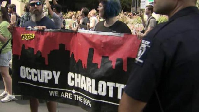 Dems, protesters converge on Charlotte