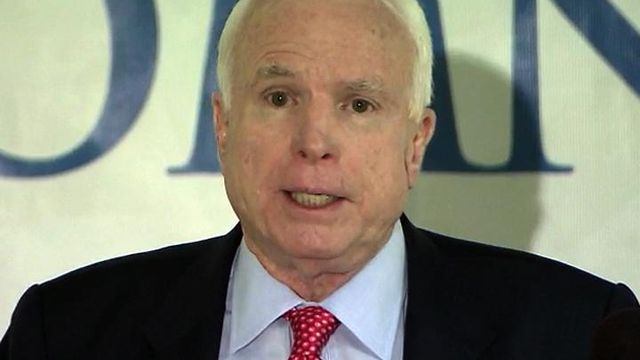 McCain says Obama a follower, not a world leader