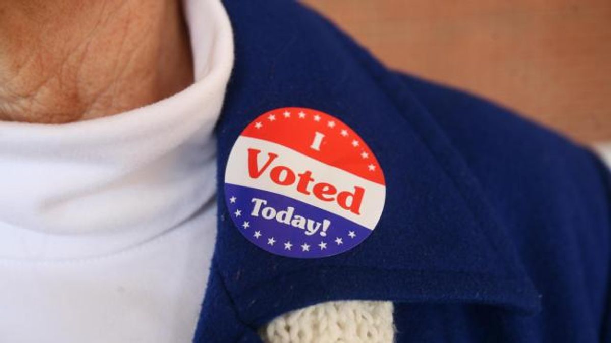 'I voted' sticker