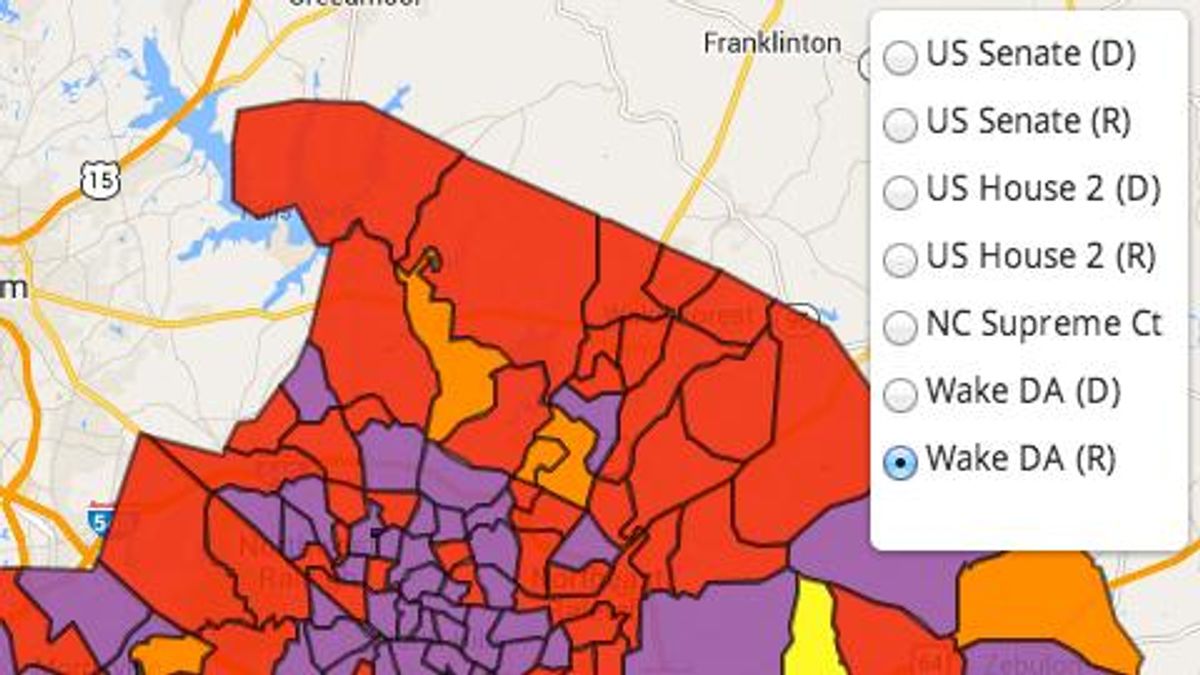 Wake County precinct results