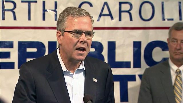 Jeb Bush stumps before Raleigh Republicans
