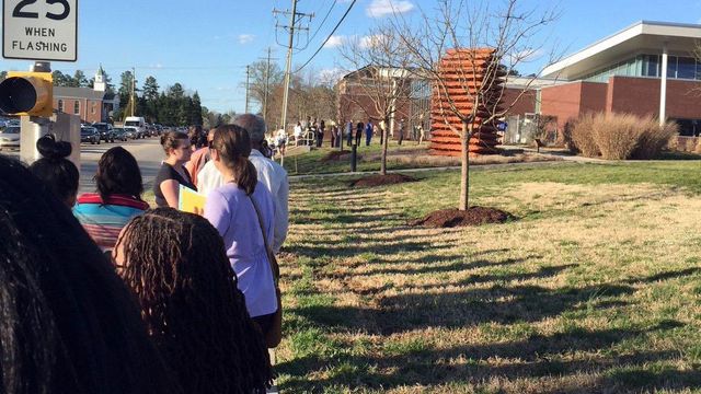Durham voters frustrated by long waits at polling sites