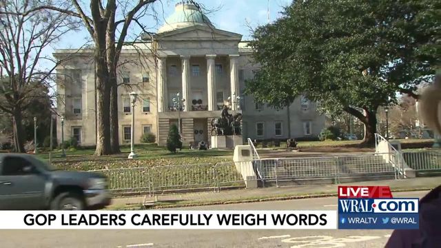 NC GOP leaders carefully choose words to condemn Capitol chaos