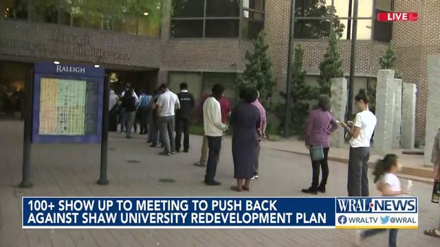 Over 100 show up for Shaw rezoning pushback
