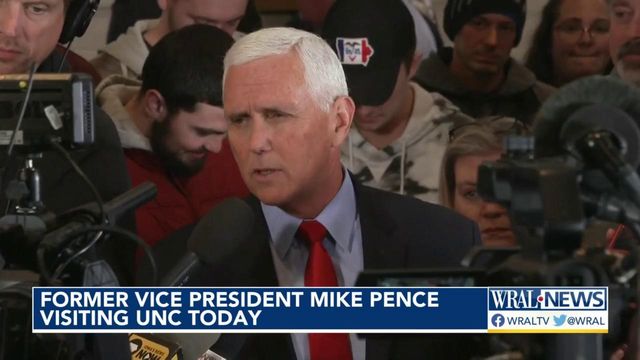 Former Vice President Mike Pence visiting UNC Wednesday