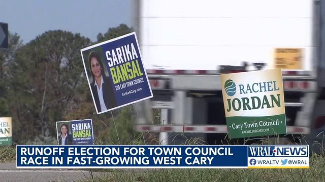 Runoff election for town council race in fast-growing west Cary