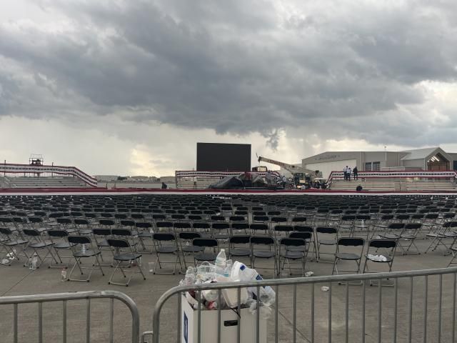 Trump rally canceled due to severe weather