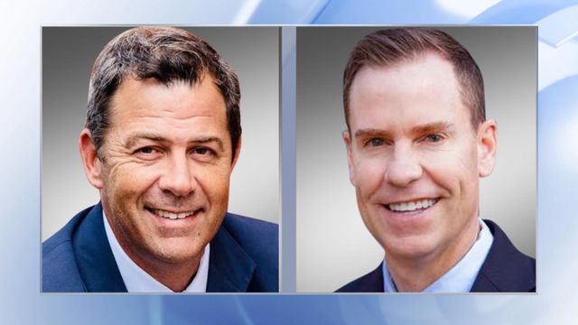 Hal Weatherman (left) and Jim O'Neill (right) are candidates for the Republican nomination for lieutenant governor