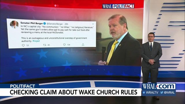 Is Berger right about Wake church restrictions?