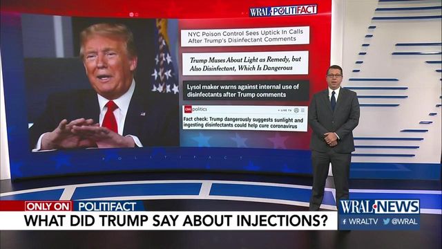 What did Trump say about coronavirus, disinfectant and injections?