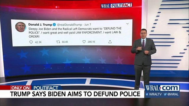 Fact check: Does Biden want to 'defund' police?