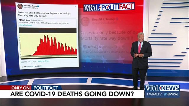 Is Trump right about death rates going down?