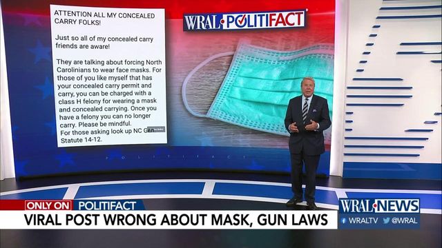 Viral post is wrong about mask, gun laws