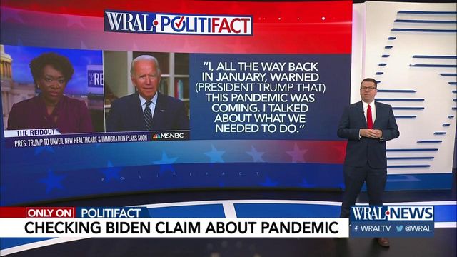 Did Biden warn US about pandemic?
