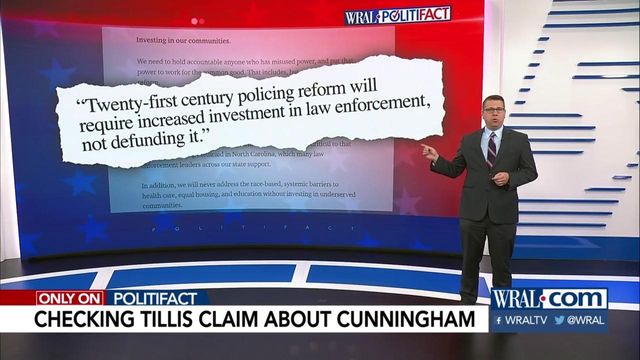Here's what Cunningham said about police funding