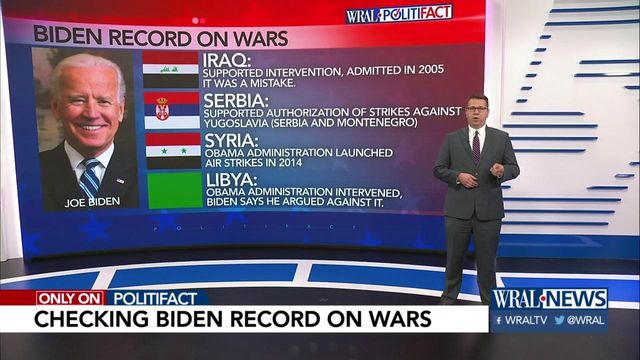 Did Biden support four wars?