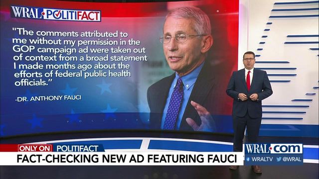 What does Fauci say about new Trump ad?