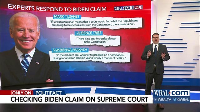 Biden wrong about Supreme Court push