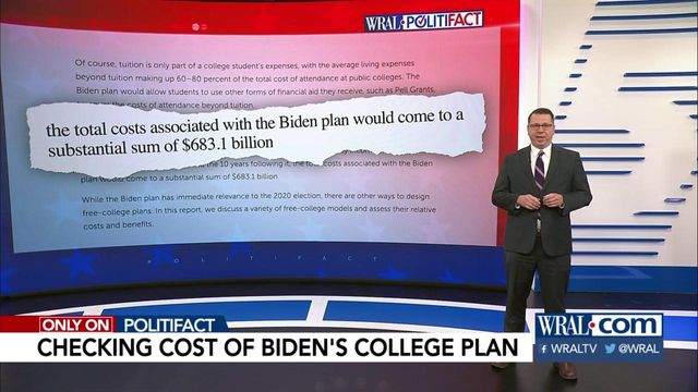 Biden wrong about college plan
