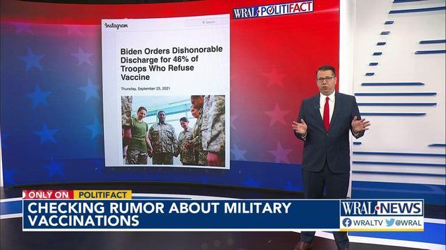 Checking claim about military vaccine resistance