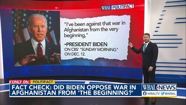 Checking Biden's record on Afghanistan