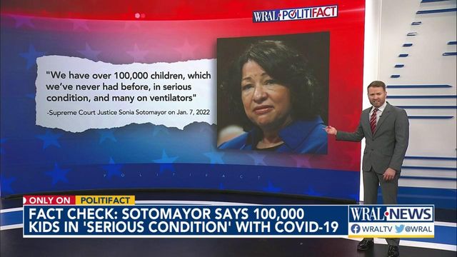Checking Sotomayor's COVID claim