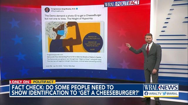 Checking Murphy's 'cheeseburger' tweet