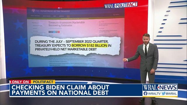 Checking Biden's debt claim