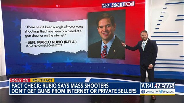 Checking Rubio's gun show claim