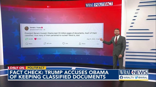 Checking Trump claim about Obama keeping classified documents