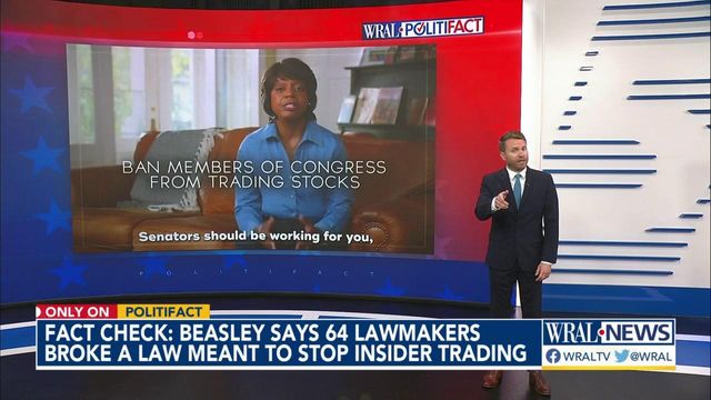 Checking Beasley's stock trading claim