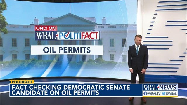Fact-checking Democratic Senate candidate on oil permits
