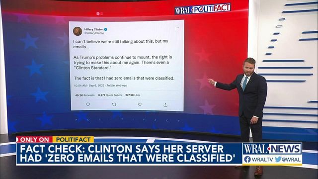 Checking Clinton's email claim
