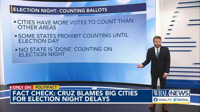 Checking Cruz claim about election night