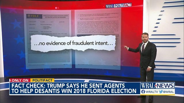 Checking Trump claim about 2018 Florida elections