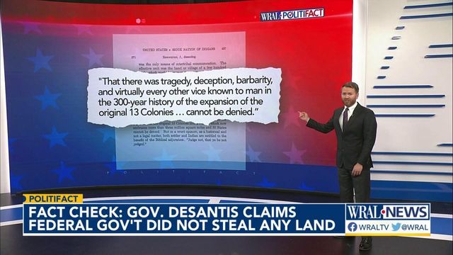 Checking DeSantis' U.S. history claim