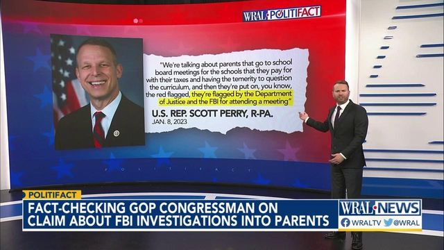 Fact-checking GOP congressman on claim about FBI investigations into parents