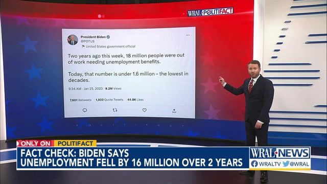 Checking Biden's unemployment numbers