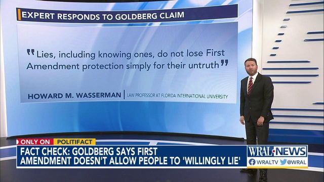 Checking Goldberg's First Amendment claim