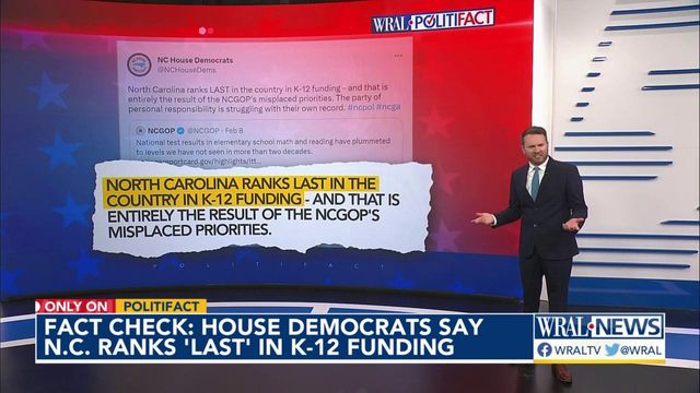 Checking education tweet by NC House Dems 