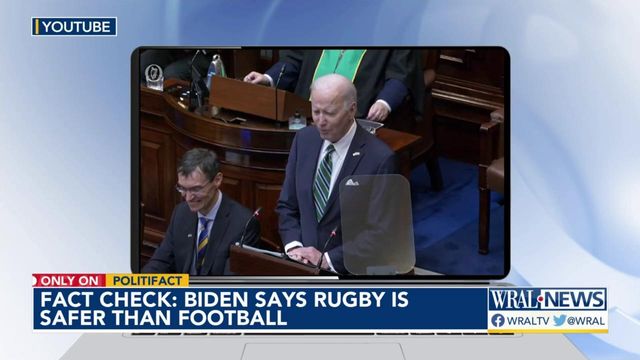 Fact Check: Biden says rugby is safer than football