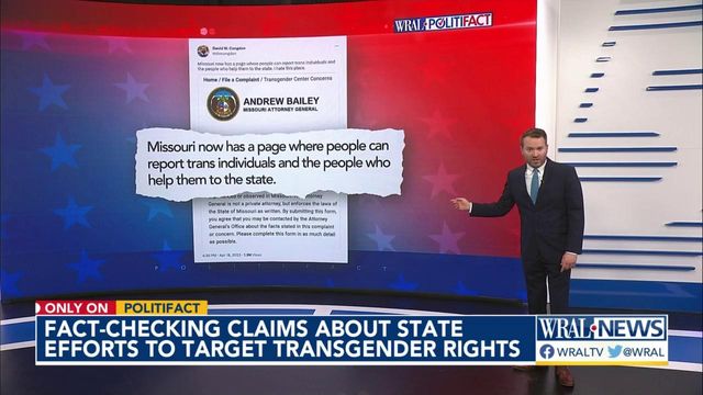 Checking claims about laws targeting transgender Americans