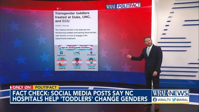Fact check: Are NC Hospitals encouraging toddlers to change genders?