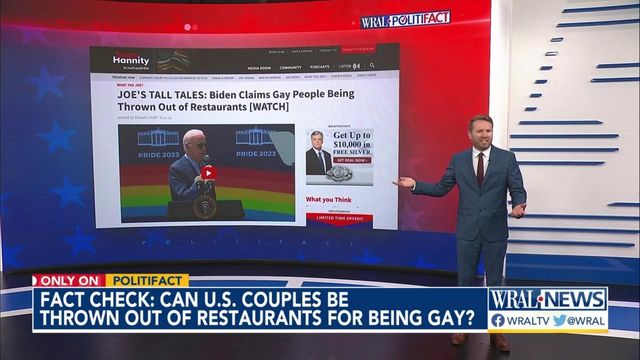 Checking Biden's claim about discrimination of gay couples