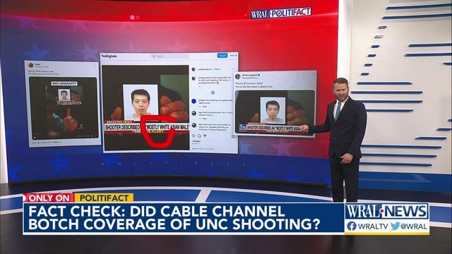 Fact check: Did Fox News call the UNC shooting suspect 'mostly white?'
